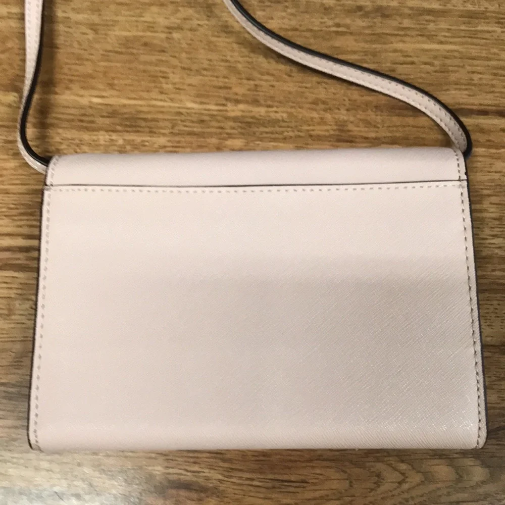Kate Spade Pink Laurel Way Small Jet Set Leather Crossbody
